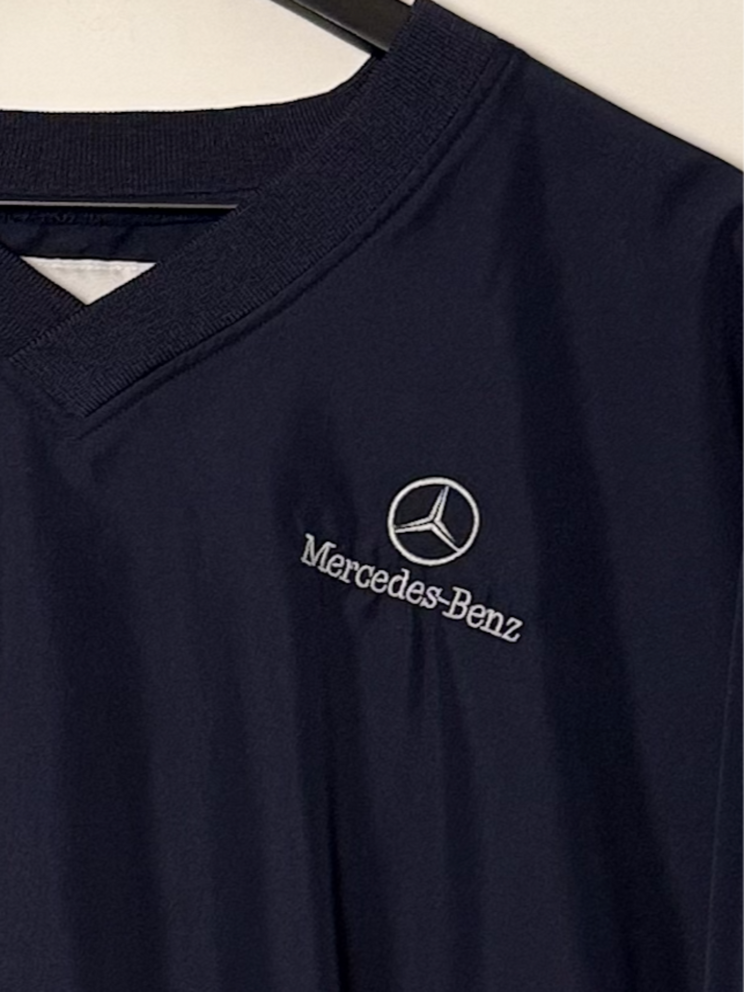 V NECK POLY SWEATSHIRT