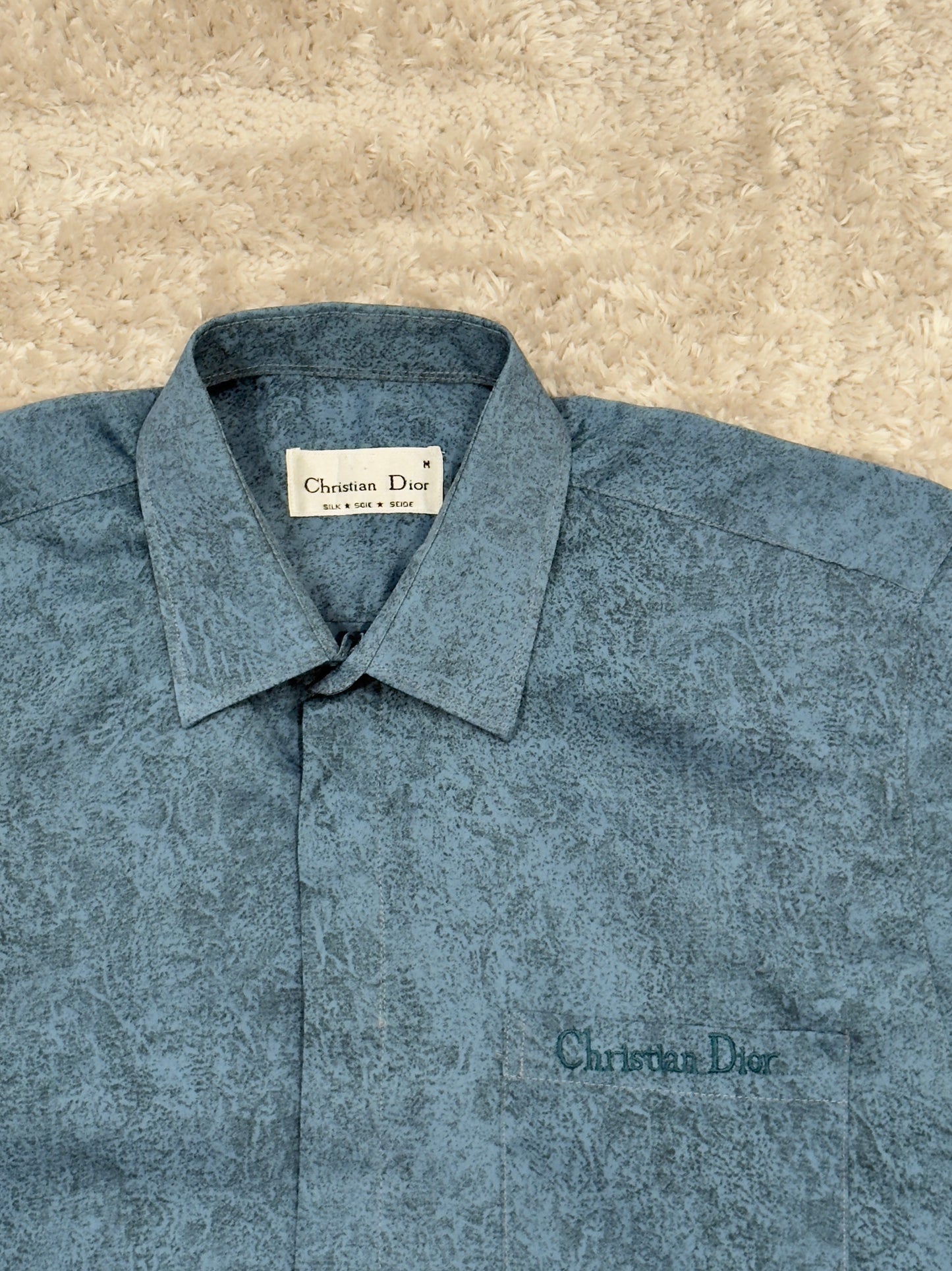 CHRISTIAN DIOR SILK CAMP SHIRT