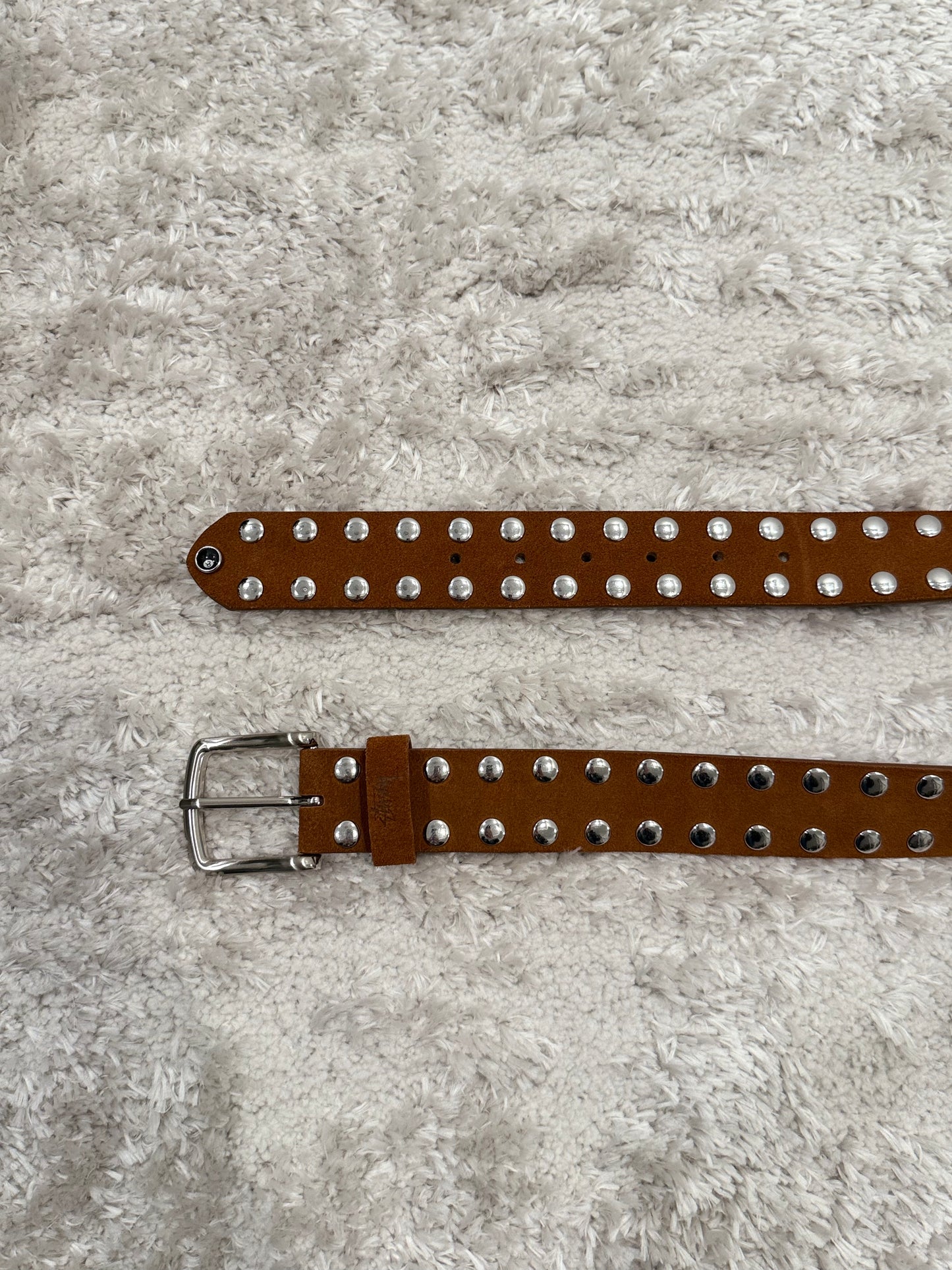 STUSSY 8 BALL STUDDED BELT