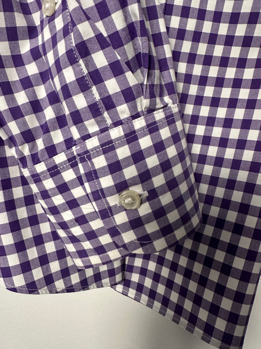 GINGHAM CHECK POPLIN SHIRT