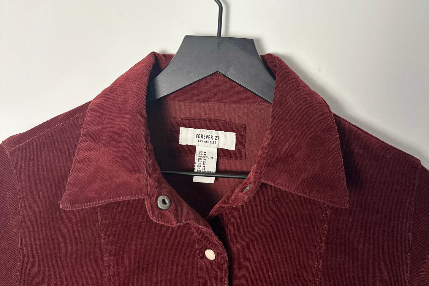 FINE WALE CORDUROY SHIRT DRESS