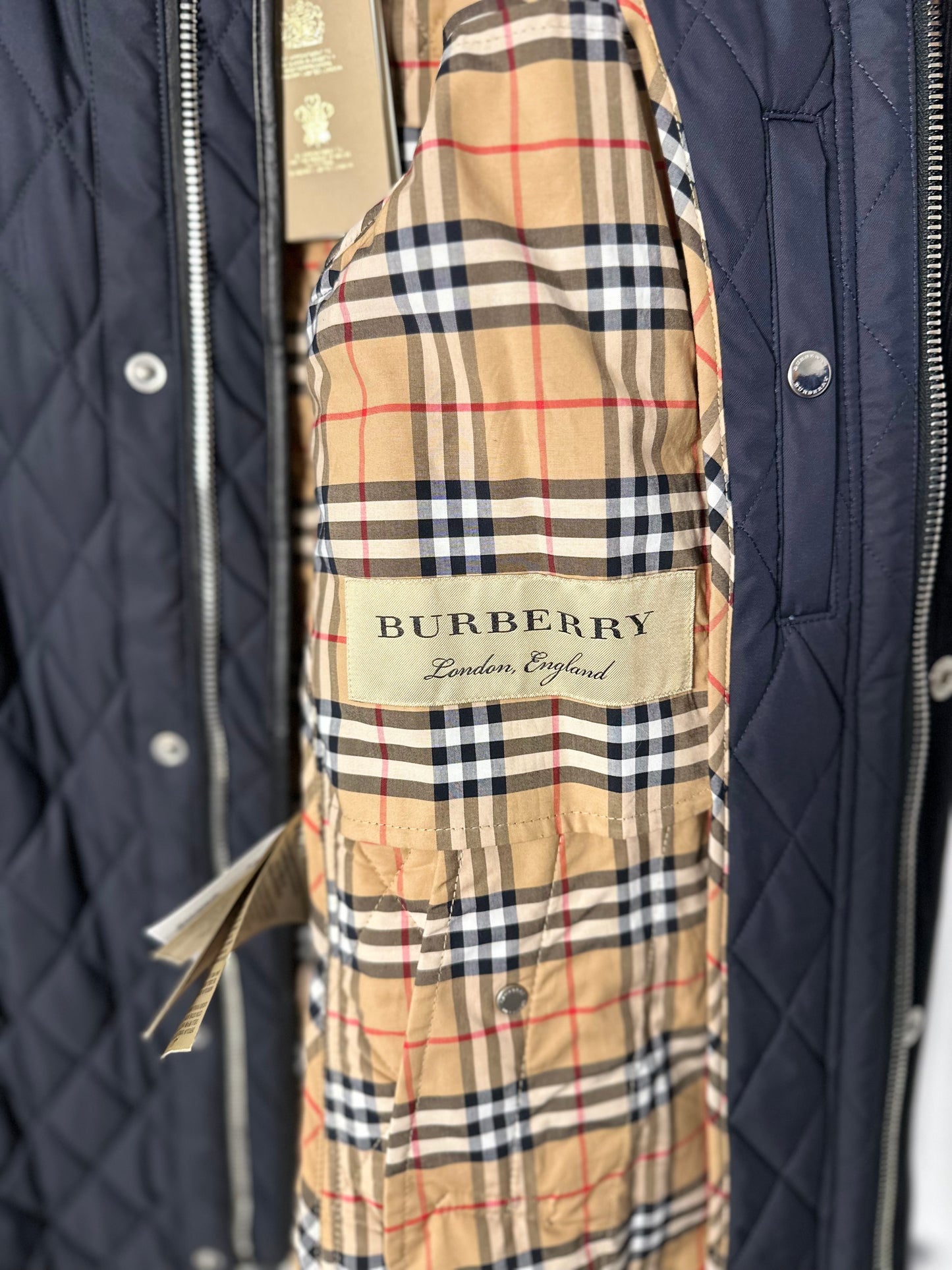 BURBERRY QUILTED REGAN JACKET *NEW WITH TAG
