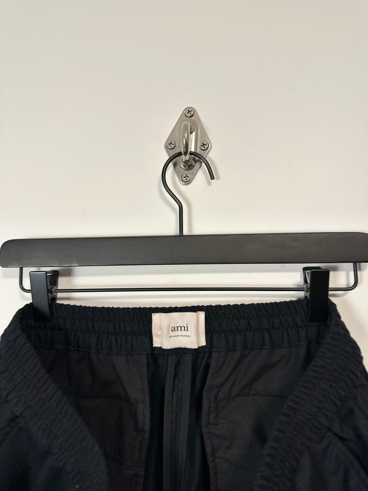 AMI WOOL STRETCH PANTS