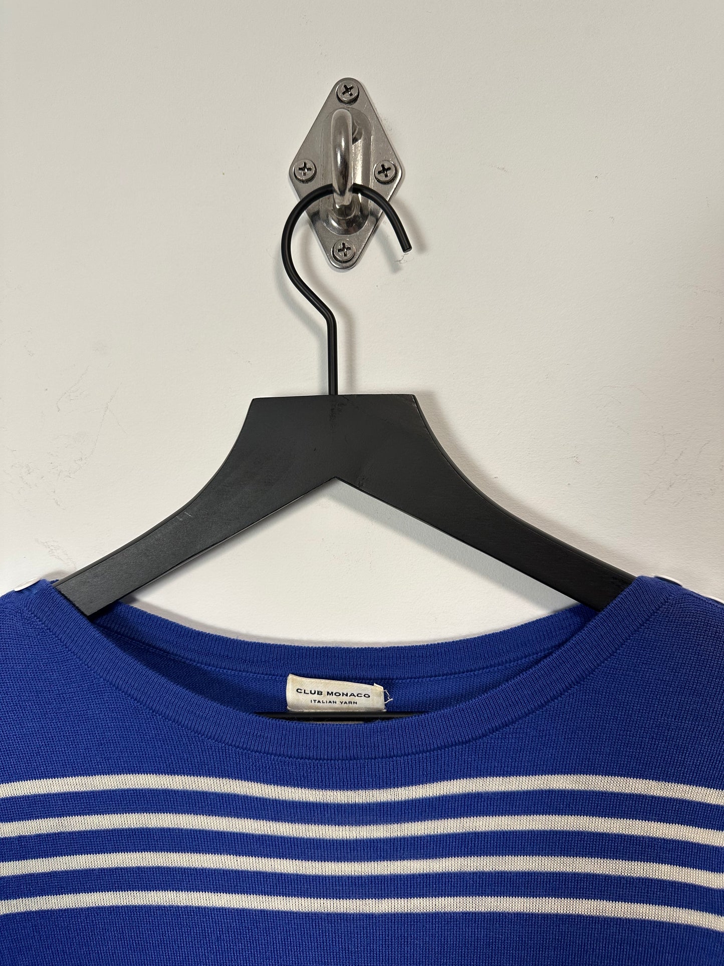 BORDER STRIPE LIGHTWEIGHT SWEATER