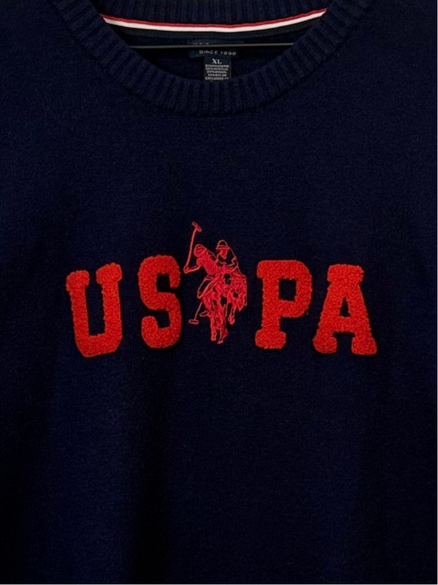 BIG LOGO APPLIQUE LETTERMAN SWEATER