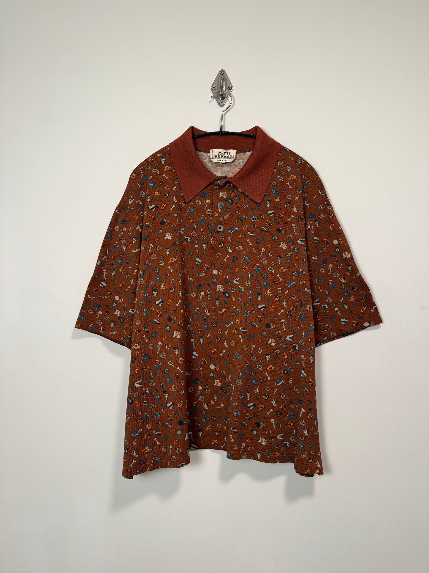 HERMES PATTERNED POLO