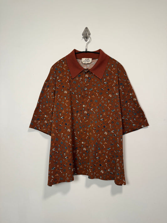 HERMES PATTERNED POLO