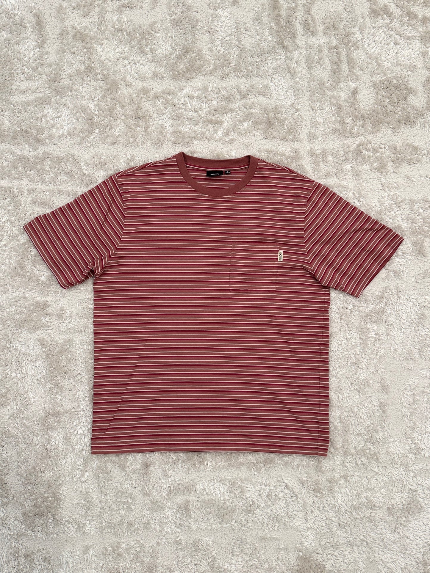 STUSSY STRIPE POCKET  TEE