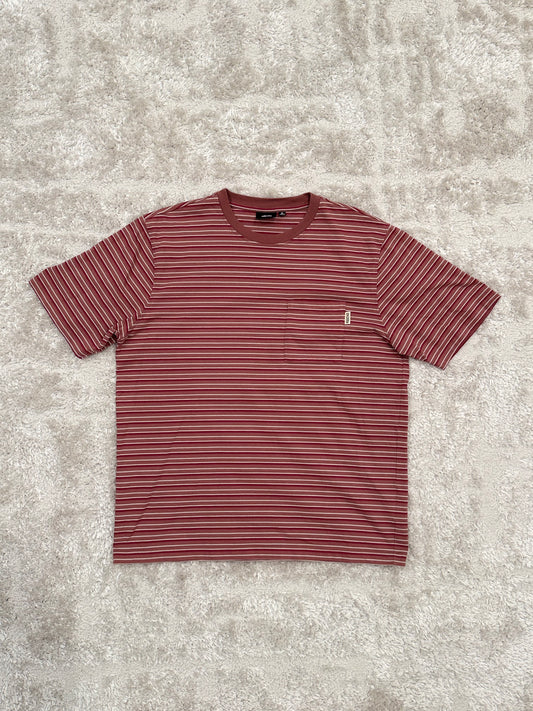 STUSSY STRIPE POCKET  TEE