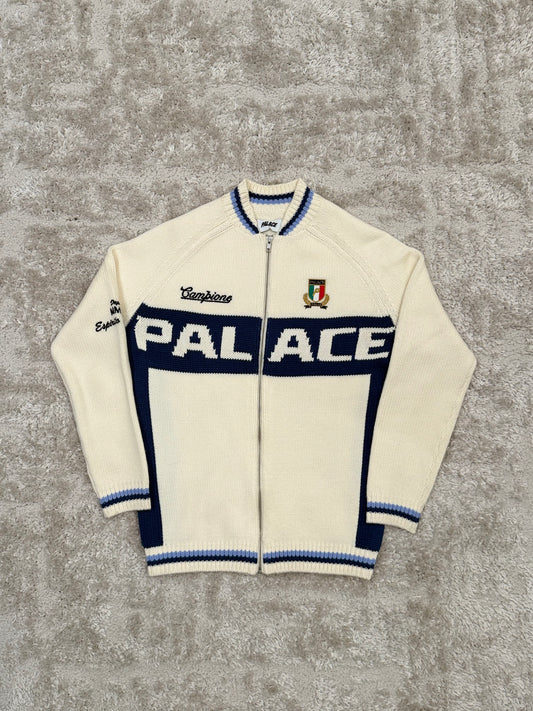 PALACE CAMPIONE KNIT ZIP-UP SWEATER