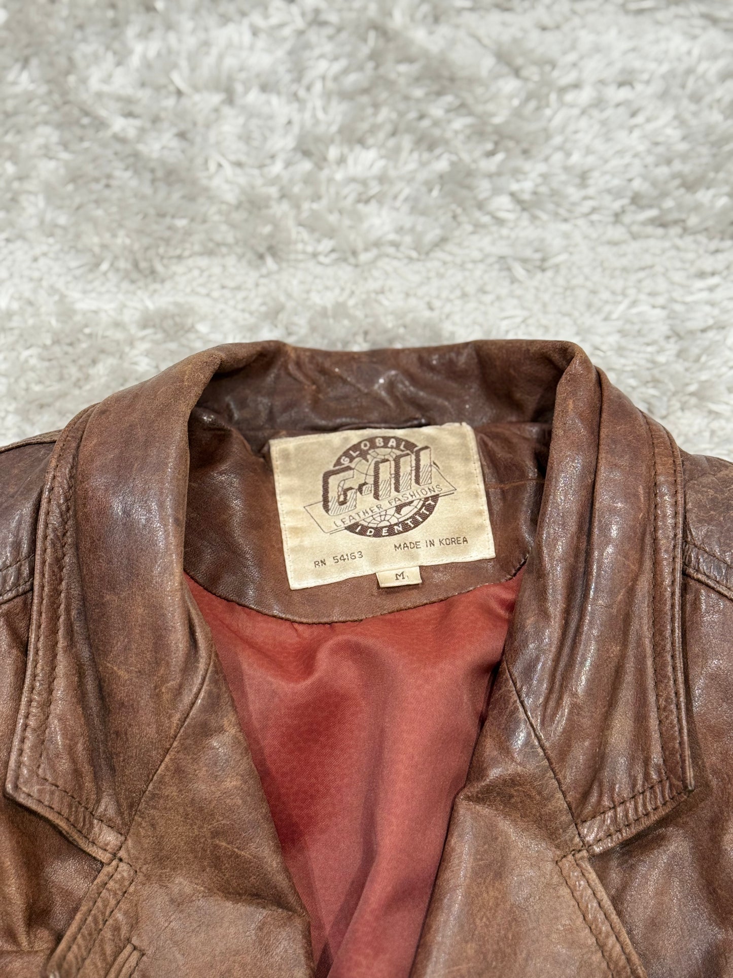 GLOBAL IDENTITY LEATHER JACKET
