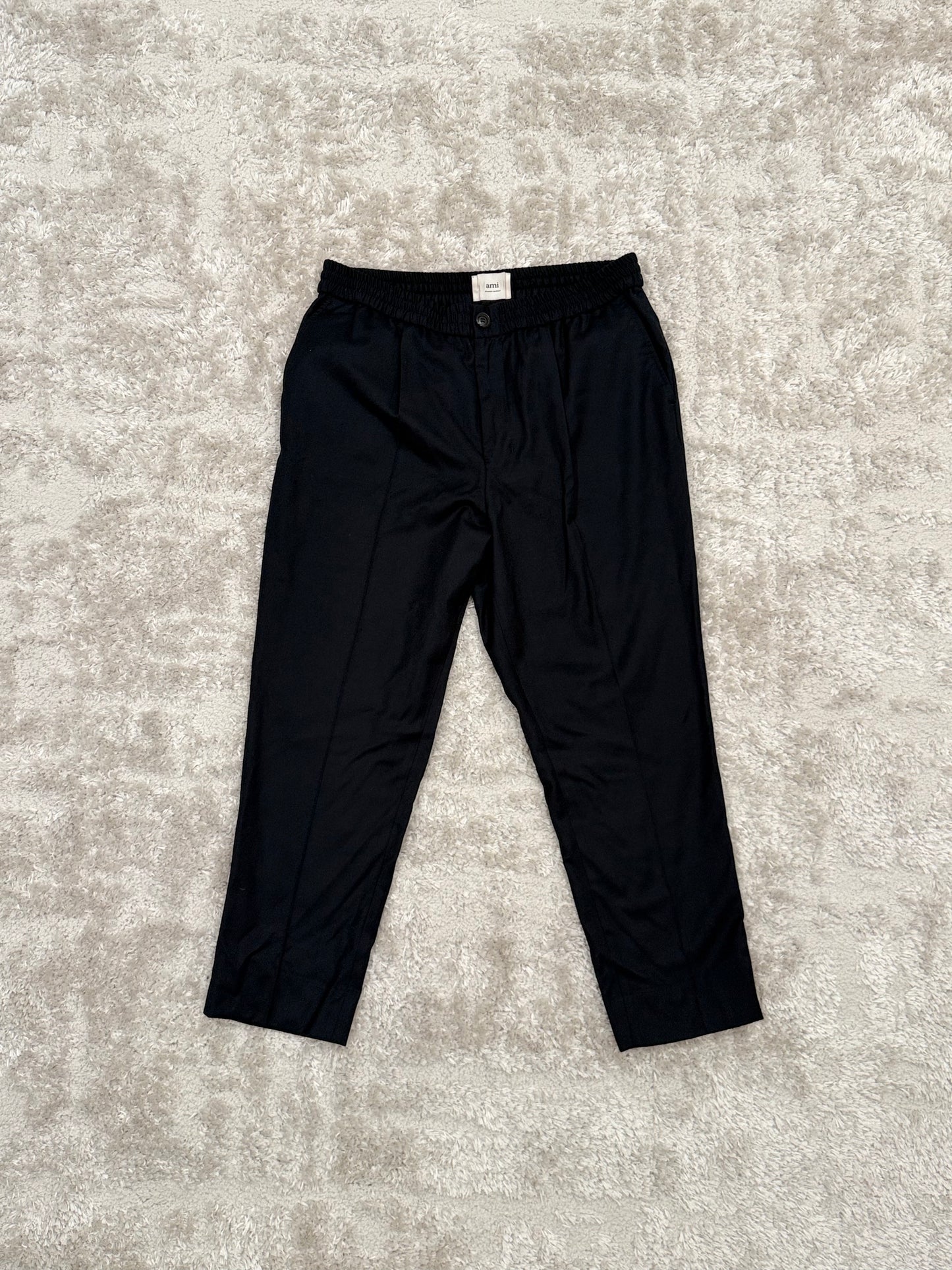 AMI WOOL STRETCH PANTS