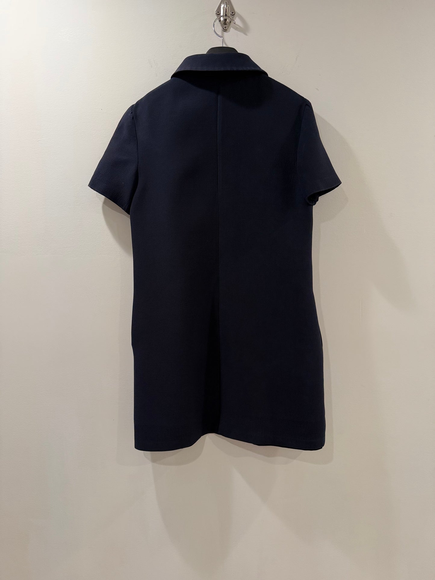 VALENTINO STAND COLLAR MIDI DRESS