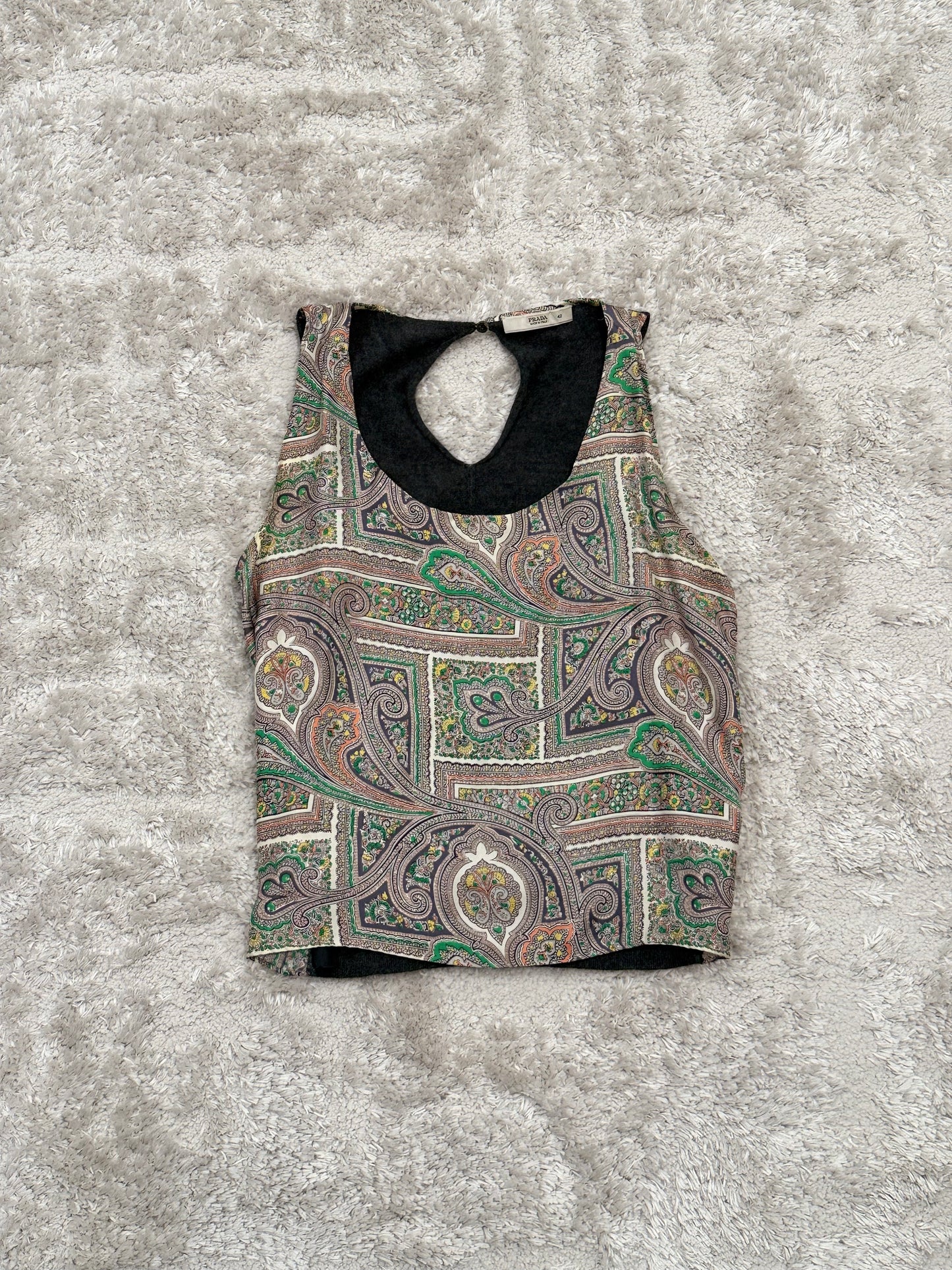 PRADA WOOL/SILK COMBO TANK