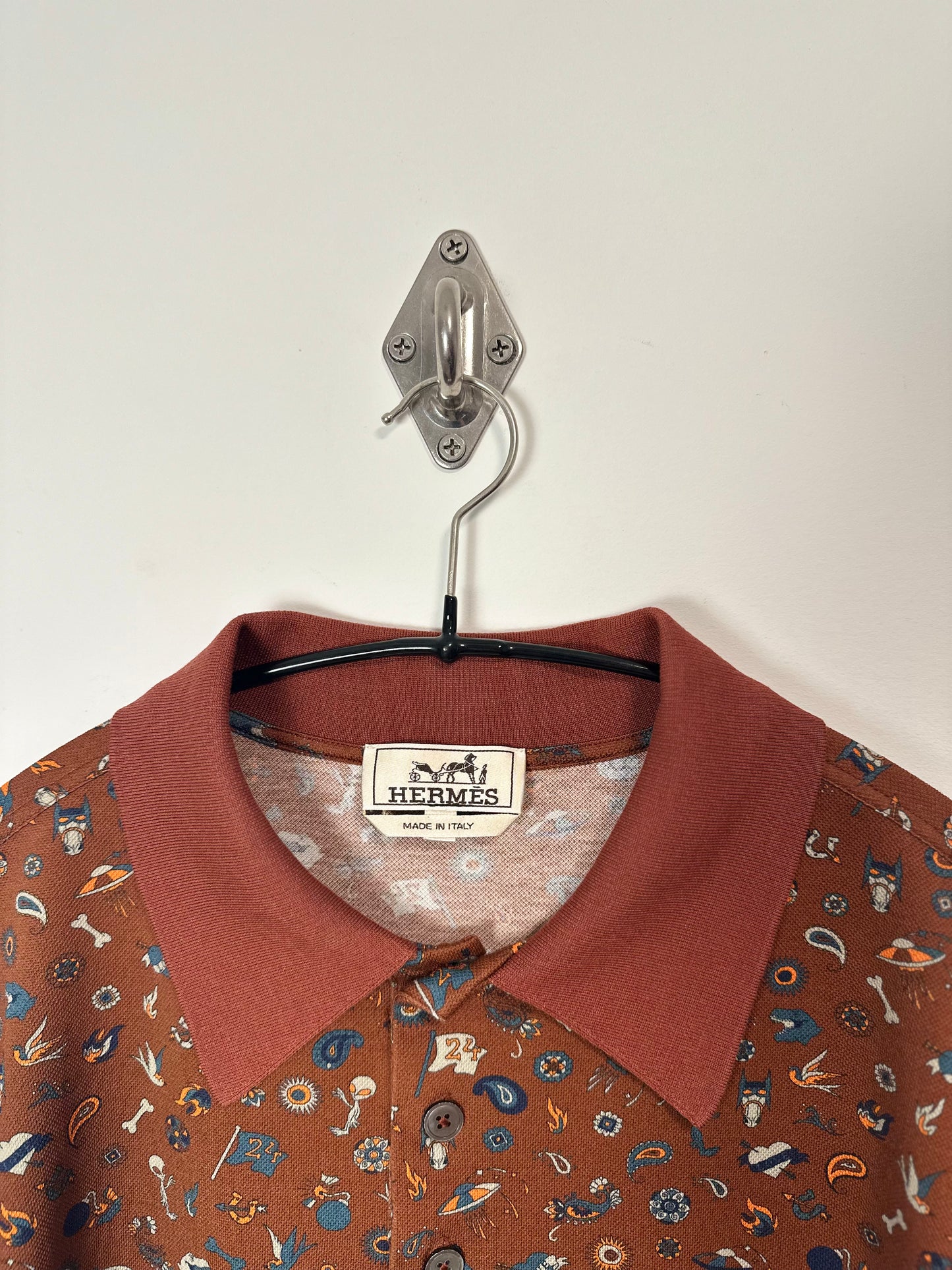 HERMES PATTERNED POLO