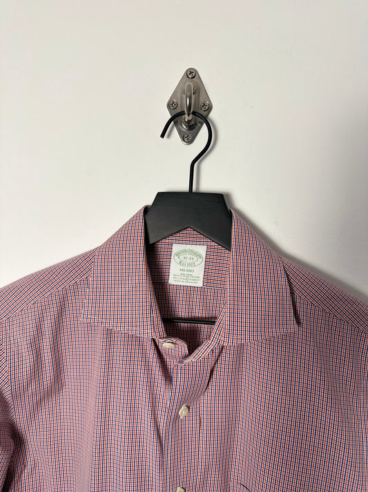 MINI PLAID SUPIMA COTTON BLEND SHIRT