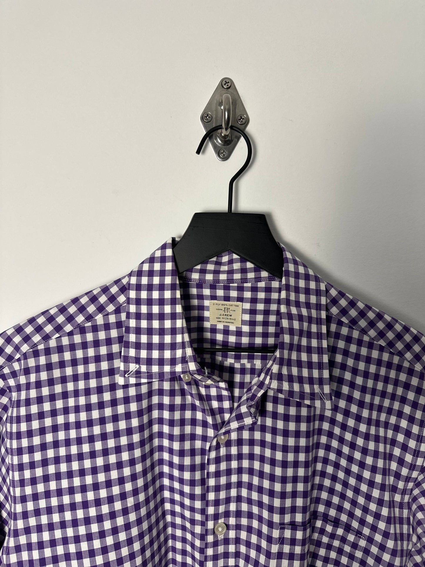 GINGHAM CHECK POPLIN SHIRT