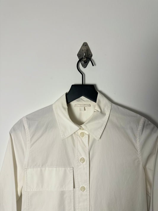 COTTON BIG CHEST POCKET SHIRT DRESS