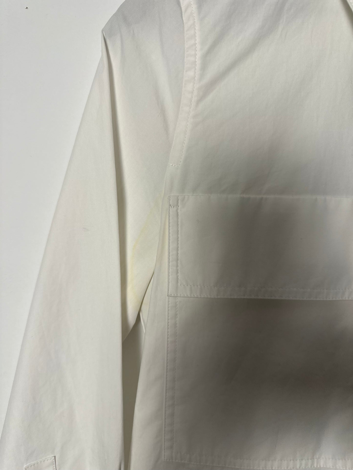 COTTON BIG CHEST POCKET SHIRT DRESS