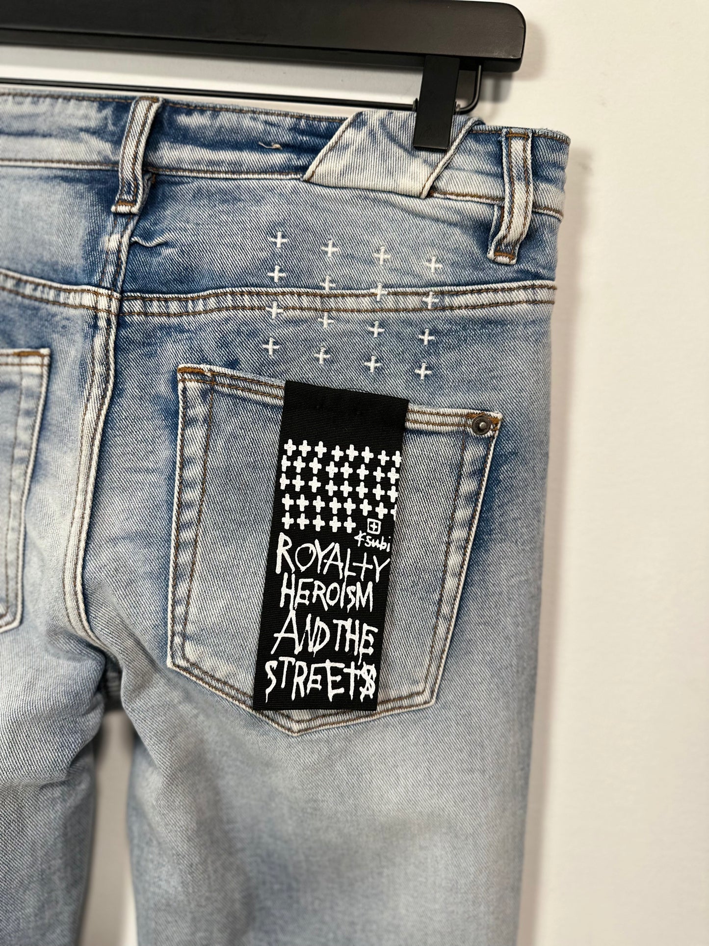 CHITCH CITY HIGH SLIM FIT DENIM PANTS