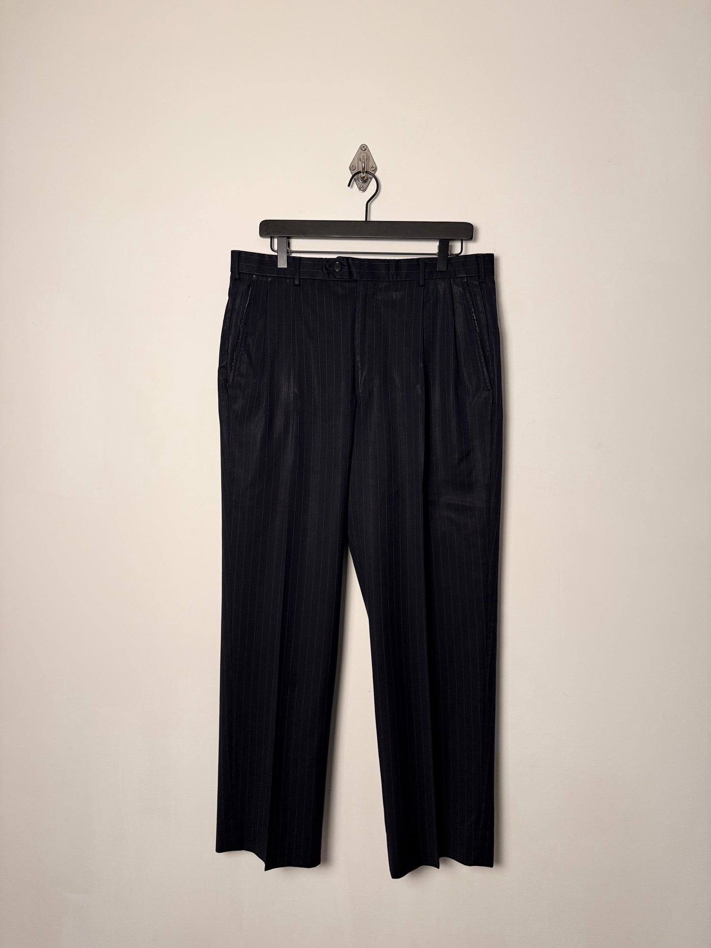 PINSTRIPE 2 BUTTON WOOL SUIT SET