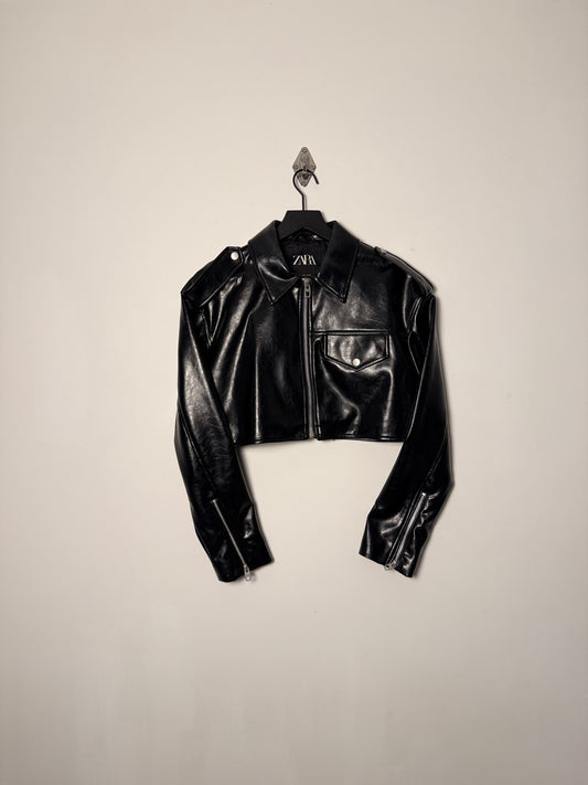 FAUX LEATHER JACKET