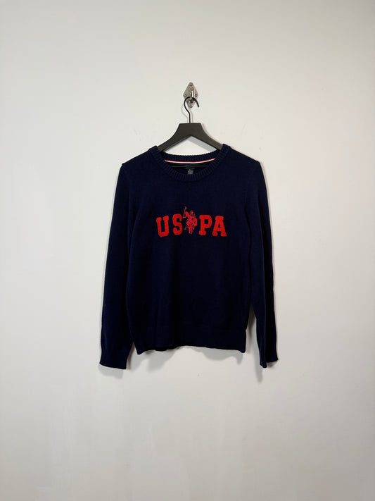 BIG LOGO APPLIQUE LETTERMAN SWEATER