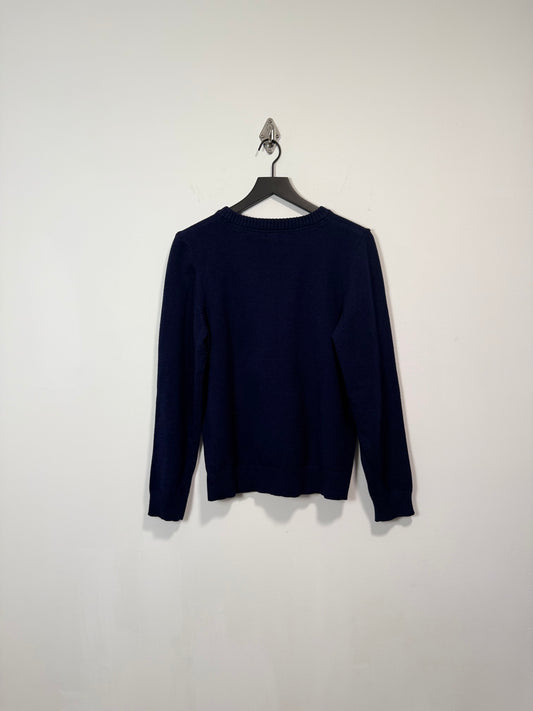 BIG LOGO APPLIQUE LETTERMAN SWEATER