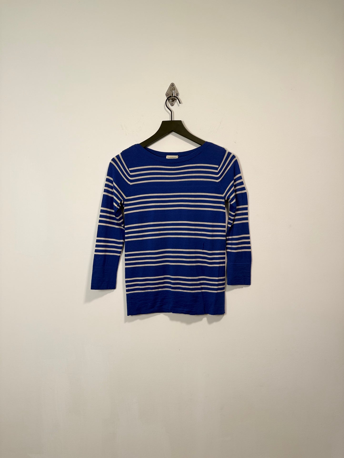 BORDER STRIPE LIGHTWEIGHT SWEATER
