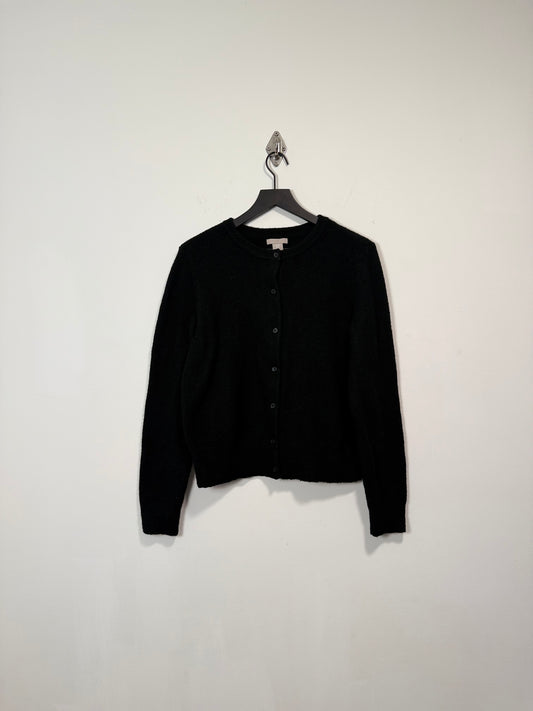 COLLARLESS BUTTON DOWN CARDIGAN