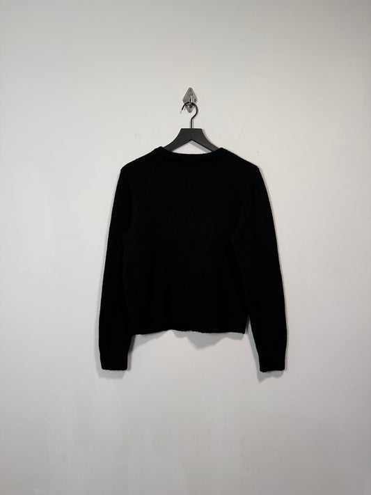 COLLARLESS BUTTON DOWN CARDIGAN