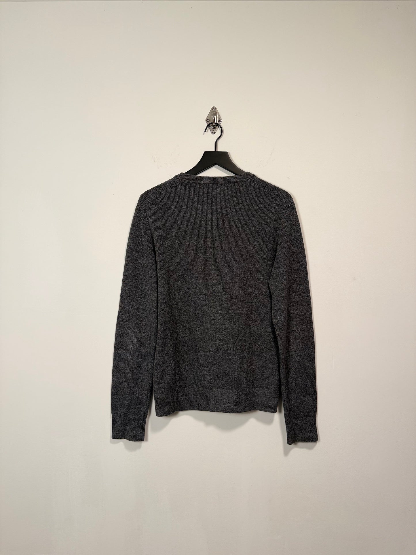 SUPIMA COTTON RIBBED CREW NECK SWEATER