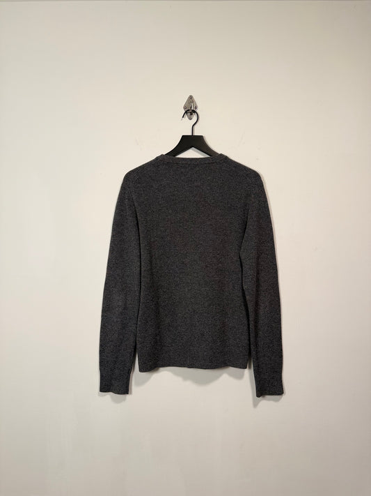 SUPIMA COTTON RIBBED CREW NECK SWEATER